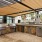 covered, outdoor grill and eating area